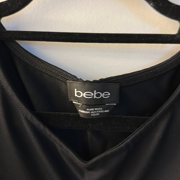 bebe Sequined Crop Top - Picture 2 of 5